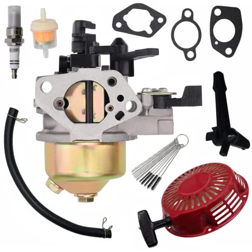 Cylinman Kit de carburador para cortacésped Honda GX340 GX390 11HP 13HP 16100-ZF6-V01 con retroceso de arranque de tracción #16100-ZF6-V00