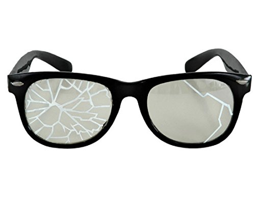 Morris Costumes Broken Glasses Black