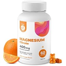 DR. MORITZ Magnesium Citrate Gummies Sugar-Free - Calm Magnesium Gummies Supplement for Children, Sugar-Free Chews for Kids & Adults, 400 MG Orange Flavor - 60 Count