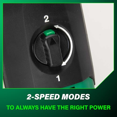 Metabo HPT 36V MultiVolt Cordless 1/2" High Power Right Angle Drill, Pro-Preferred for Electricians & Plumbers, Ergonomic Design, 2-Speed Modes, Nickel Plated Chuck, Tool Body Only, D36DYAQ4 thumbnail 8