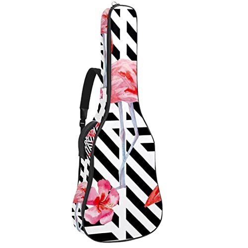 Sac guitare acoustique rouge imperméable et rembourré 42.9" pour musiciens nomades