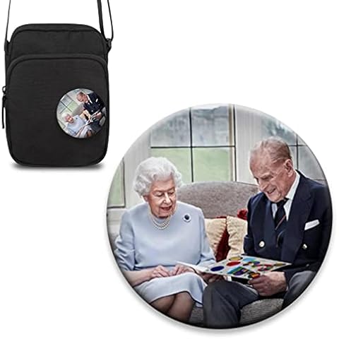 Fowybe British Queen Commemorative Badges | Collectible British Queen Elizabeth II Brooch Pin - Collectible Badges Queen Souvenir, for Anniversary Wedding Birthday Cover