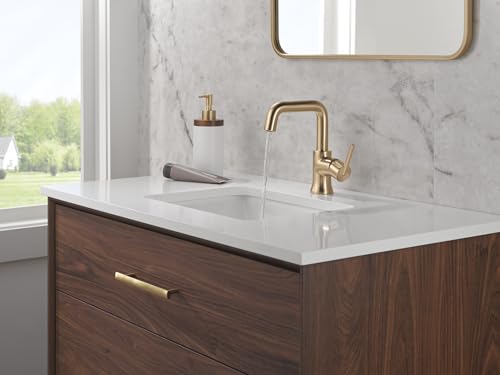 Robinet de salle de bain à poignée unique en mitigeur chromé pour lavabo