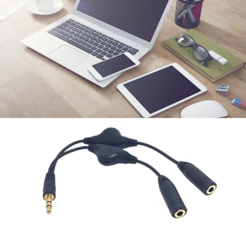 Cable divisor de auriculares 3.5mm macho a hembra miniatura 6