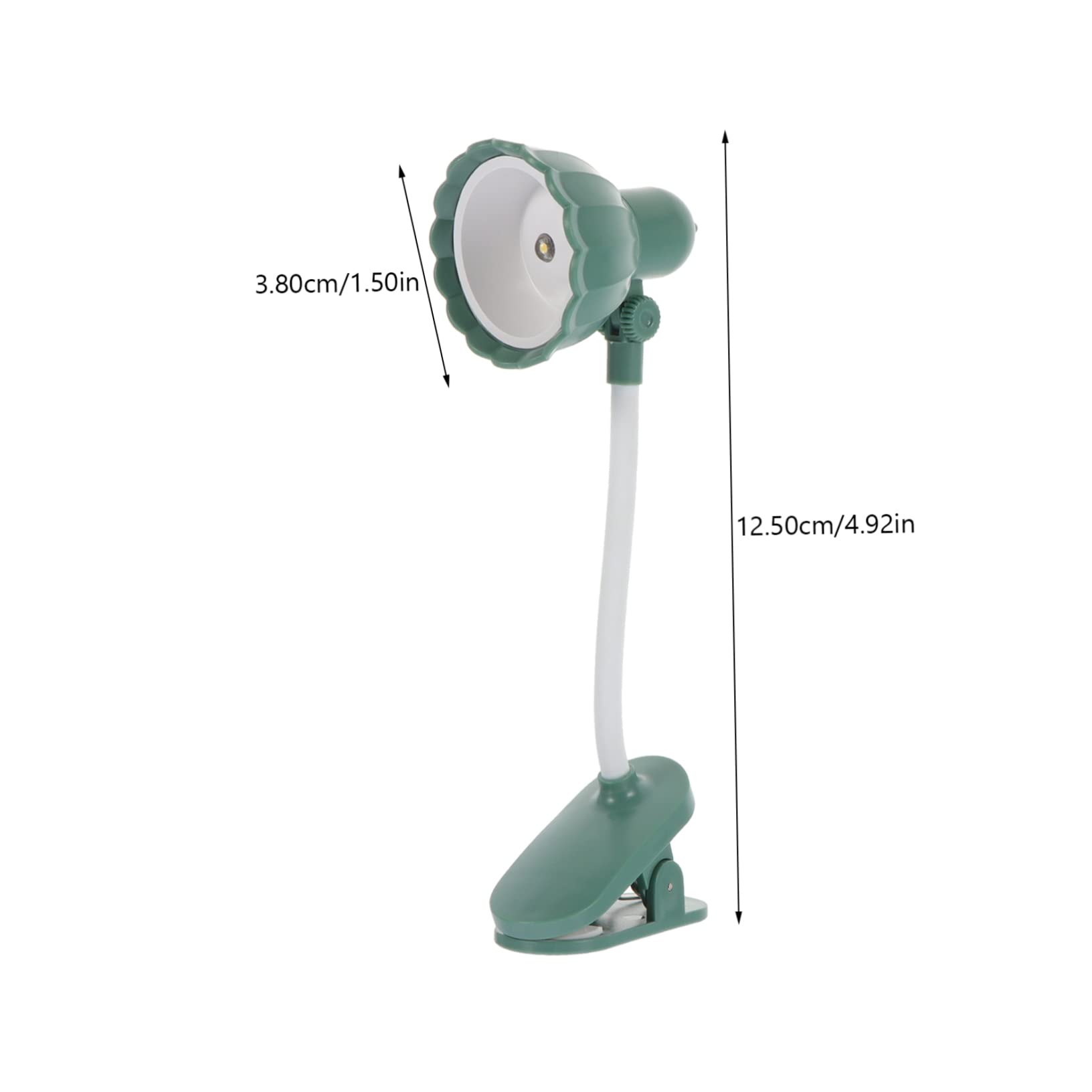 jojofuny Micro Clip Petal LED Study Light Mini Reading Lamp for Bedroom Eye Protection Night Light for Rooms and Miniature Decor