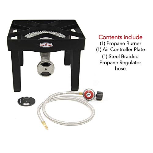 GasOne 200, 000 BTU Square Heavy Duty Single Burner Outdoor Stove Propane Gas Cooker with