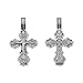 Produktbild NKlaus 925er Sterlingsilber Silber Kruzifix Kreuz Orhodox Anhänger russisch 4635 Taufe