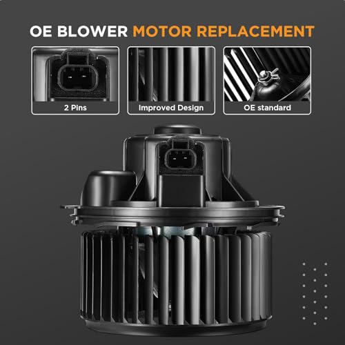 Image of HVAC Blower Motor 700164 Compatible with Chevy Silverado Avalanche Escalade Sierra 1500 Yukon XL Heater Blower for 20760618 89018283 PM2728 PM9272 15-81683 22741027 A /C Blower Motor Assembly