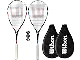 2 x Wilson Blade Team raqueta de Squash + 3 pelotas de Squash