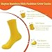 PERSOON Viscose Bamboo Kids Crew Socks – Soft Vibrant Casual Length Fashion Socks for Boys and Girls 3 Pairs (7 Years-11 Years, Yellow)