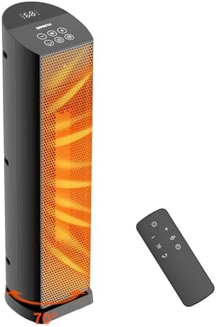 Space Heater for Indoor Use - 24 inches 1500W Ceramic Heater with...