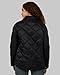 32 Degrees Heat Women's Lightweight Poly-Fill Shirt Jacket | Quilted | Semi-Fitted | Snap Pockets, Black, Medium