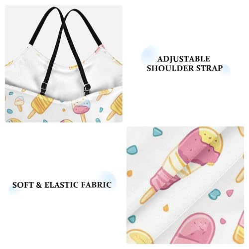 Yuiboo Girl Swimsuit Toddler Girl Bathing Suit Swimsuits for Teen Girls Girls' Swimwear Ice Cream3