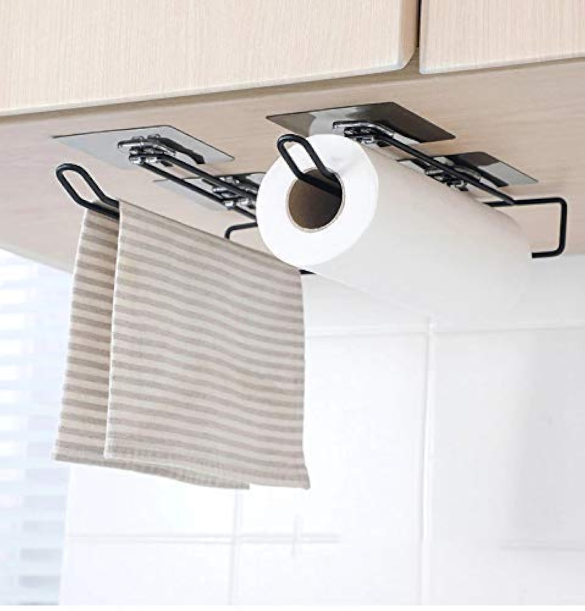 Self Adhesive 3 in 1 Multi Functional Kitchen Rack