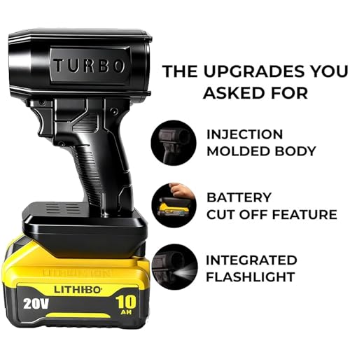 Image of Storm Jet Blower 2.0 Pro, 2026 Upgraded Cordless Leaf Blower 160,000 RPM 200 Mph, High-Power Blower, Portable Handheld Leaf Blower for Patio Cleaning, Lawn Care, Blowing Leaves (for Dewalt)
