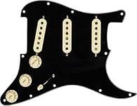 FOR YOU: 1x Fender Pre-wired Pickguard with Custom Shop FAT 50's Pickups YOUR USE: Customize your tone – Easy to install YOUR TONE: 50’s Strat sound - Enhanced bass response and an extra shot of 21st-century attitude BEST MATERIALS: Alnico 5 magnets ...