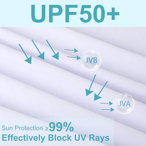 Men's UPF 50+ UV Sun Protection Long Sleeve Shirts Rash Guard Hiking Fishing Swim Shirts Lightweight Quick Dry2