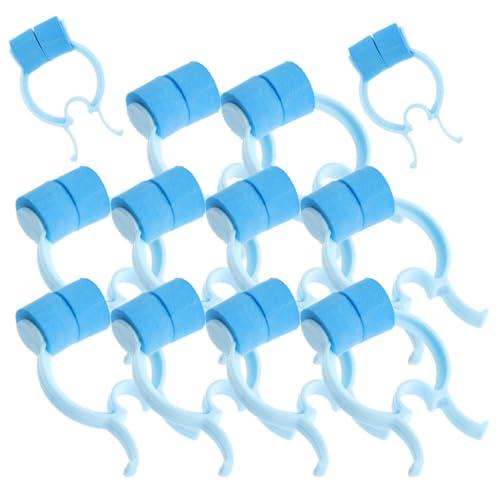 HONMEET Pinzas Nasales Para Entrenamiento Respiratorio 16 Unidades Tamaño Estándar Clip Nasal Portátil Práctico Para Uso Doméstico y Emergencia Color Azul