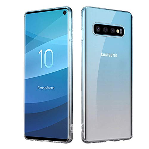 HS Products HSP Cover per Samsung Galaxy S10 – Antiurto e Perfettamente Aderente | Custodia in Silicone TPU con Microdots Anti-Ingiallimento e Protezione Fotocamera – Trasparente