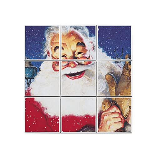 Carreaux céramique Père Noël vintage 60x60cm pour crédence cuisine