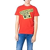 t shirt dsquared icon verde Cotone DSquared T-Shirt Uomo Stampa Rave on s74gd0593 l Rosso