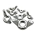 RLECS 90PCS 304 Stainless Steel Butterfly Nut Set M3-12 Hardware Fasteners for Industrial Equipment Furniture Assembly Musical Instrument Tuning