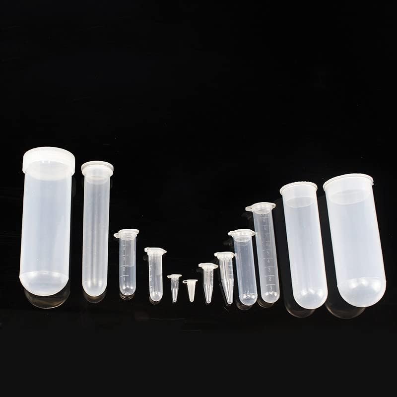 200 Pcs 10ml Centrifuge Tube with Cap Lab Supplies