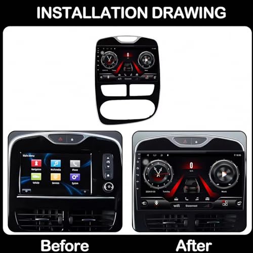 Autoradio portátil Car Play táctil para Renault Clio 3 4 2012-2018 con Android Auto y GPS 2