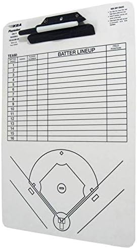 Korney Board Aids KBA Baseball Coaches 12 x 18 Playmaker Clipboard - Field Lineup
