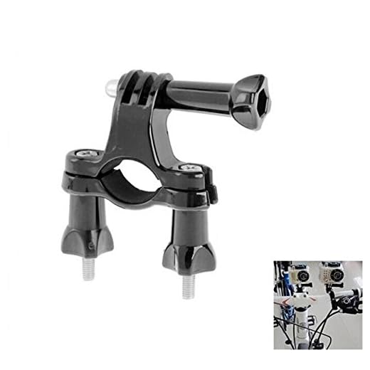 Digicharge Cykel motorcykel styre montering kompatibel med Gopro Hero10 Max Hero9 Hero8 Hero7 Hero6 4K Session Mini Hero 10 9 8 7 6 5 4 Go Pro Akaso Apexcam Dragon Touch Action Camera Cam Bracket
