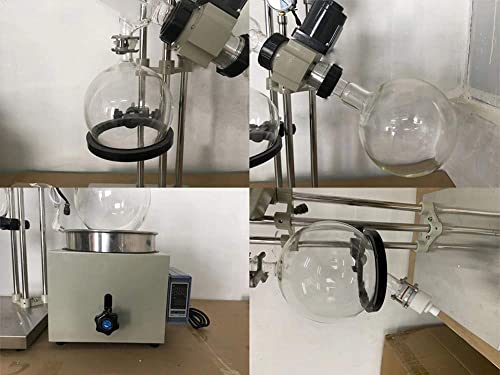 Lgxenzhuo 5L Rotary Evaporator Lab Evaporator Rotary Vacuum 0-90 R/Min Evaporator For Evaporation Of Solvents Digital Controller Manual Lifting #TOP1