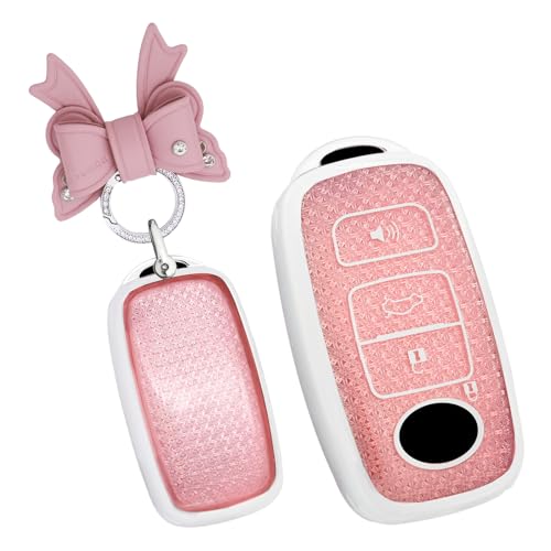 KUNIO トヨタ専用 ダイハツ キーケース キーホルダー ダイヤカット柄 シリコン タント ロッキー ライズ ヤリス トール カスタム ルーミー ハイゼット トラック カーゴ ムーヴキャンバス キャストアクティバ TAFT 青空SUV 車用 アクセサリー