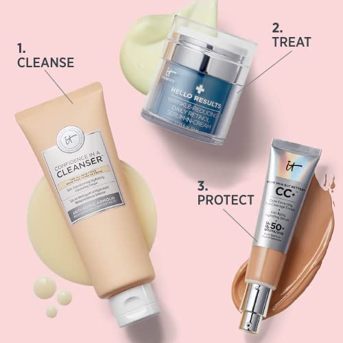 It Cosmetics 3605972298522 Hello Results Anti-Aging Retinol Serum-Cream - Firming Face Cream With Niacinamide & Vitamins B5 & E thumb #5