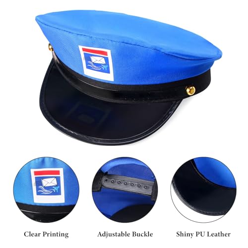 Disfraz infantil de cartero con gorra y bolso miniatura 3