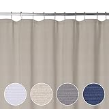 CAROMIO Duschvorhang Beige Hotelqualität für Badezimmer Badewanne Beschwerter unterer Saum, Taupe Duschvorhang Maschinenwaschbar 72x84 Zoll, 183x213cm