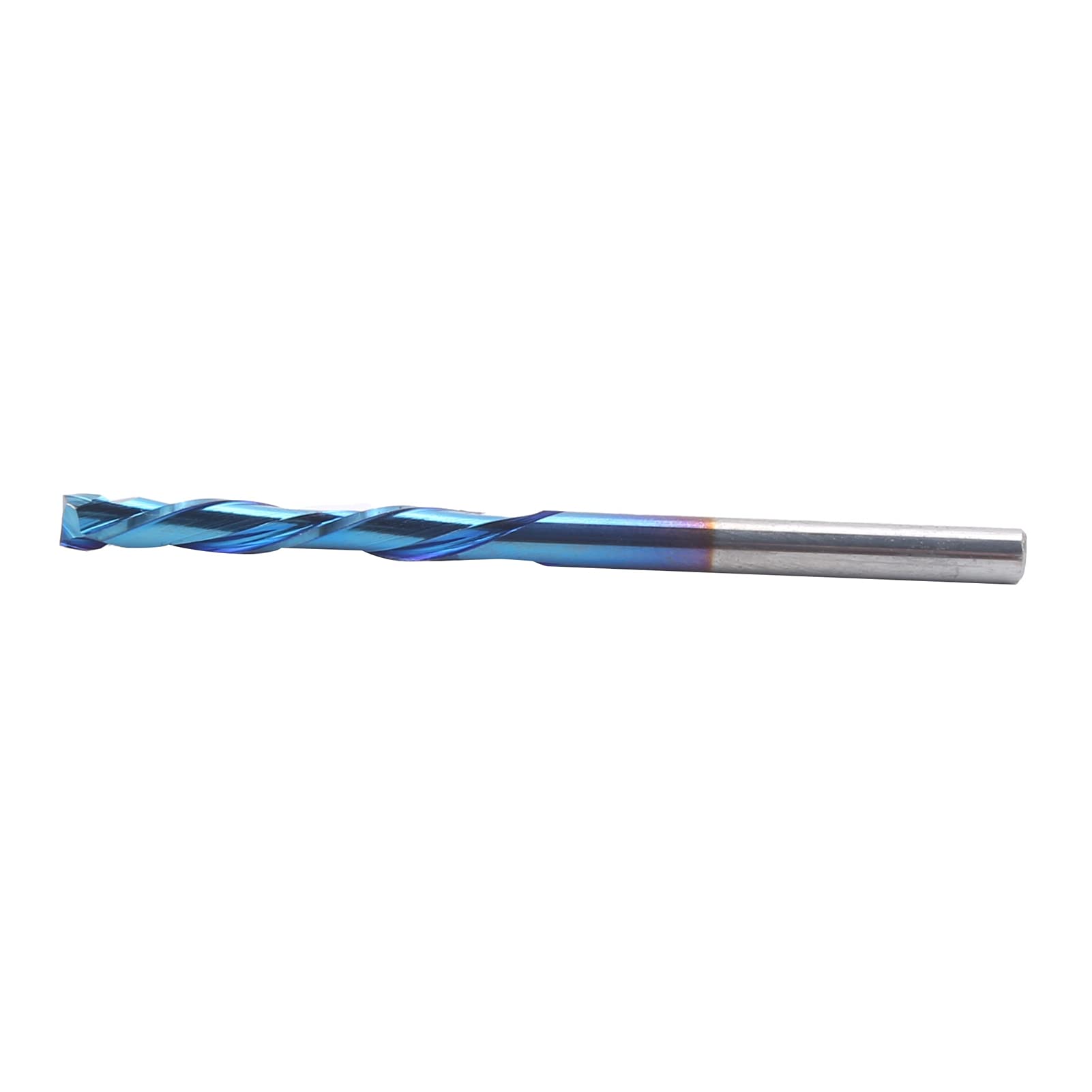 Cubo azul nano de acero tungsteno 2 herramienta de cortador de fresado de flauta 3.175x22x55 mm