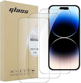 iCatchy Screen Protector Compatible with iPhone 14 Pro Phone High Transparency Tempered Glass Protection Film - 3 Pack