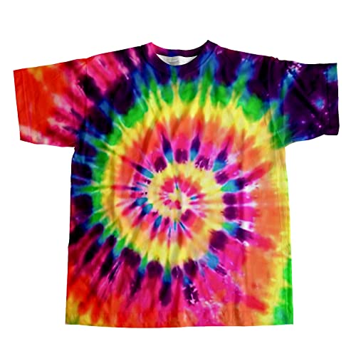 Image of Kids Tie Dye Shirt 6-18 Years Children Hippies Senior Tie-Dye Tee Tshirt for Boys' Girls'