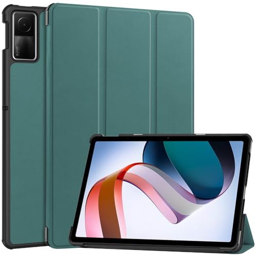 Kepuch Custer Coque pour Xiaomi Redmi Pad SE 11",PU-Cuir Étui Housse - Vert