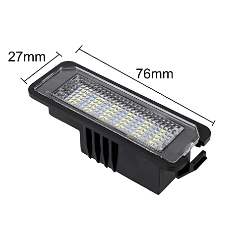 2 Pcs 12V 6500K Luzes da placa de matrícula do carro Acessórios do carro para VW Golf MK4 MK5 MK6 Pa