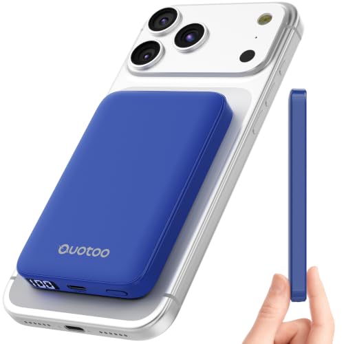 for Magsafe Portable Charger, 5000mAh Slim Wireless Magnetic Power Bank