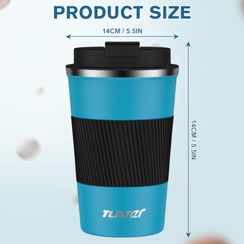 Image of Tlater Travel Mug Blue Black
