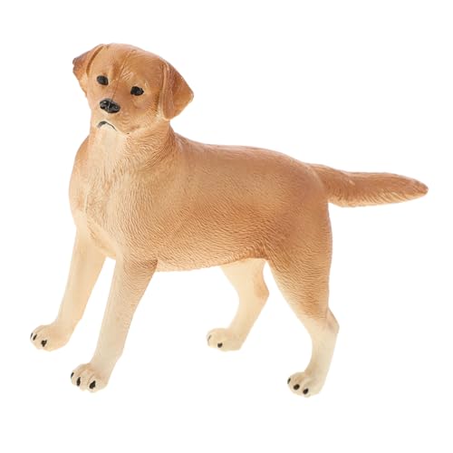 NESTINGHO 子犬フィギュア かわいい小型犬の置物 ラブラドールリアル模型 装飾兼用 男の子女の子の認知力向上用 素材製 プレゼントに