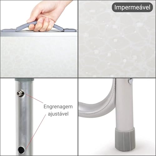 Mesa Dobrável Portátil Multifuncional - Fácil de Montar Desmontar Resistente Leve Maleta Impermeável