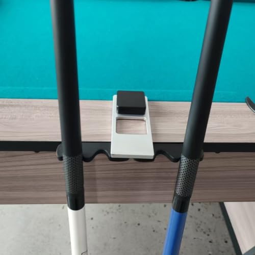 Soporte para tacos de billar contra deformaciones en madera accesorio de aluminio plateado 7