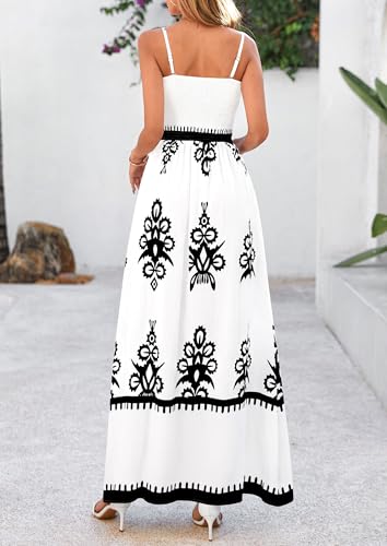 Image of PRETTYGARDEN Women's Summer Boho Maxi Dress Floral Sundresses