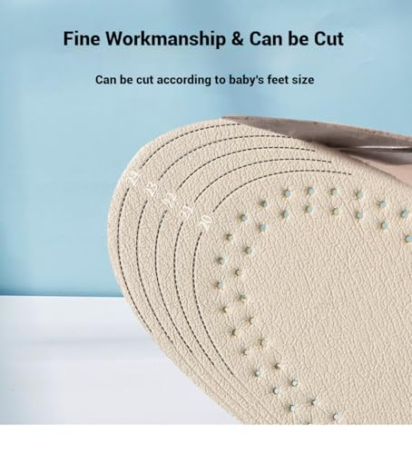2 pares plantillas de cuero para niños y bebés miniatura 6