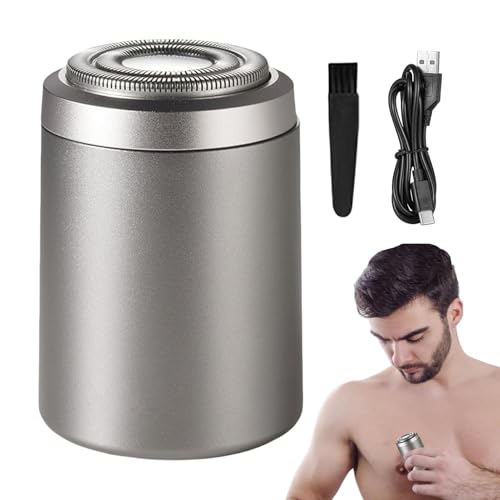 rasoio da uomo per barba da viaggio per uomo,Trimmer per baffi facciali impermeabile 6600 giri/min - Rasoio umido e asciutto, strumento di rasatura a basso rumore ricaricabile tramite
