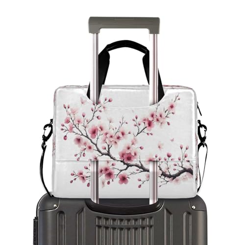 Maletín para portátil con diseño flores rosa miniatura 3