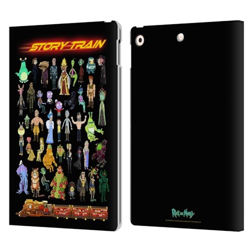 Housse cuir iPad 10.2 Rick and Morty avec fermeture magnétique sûre